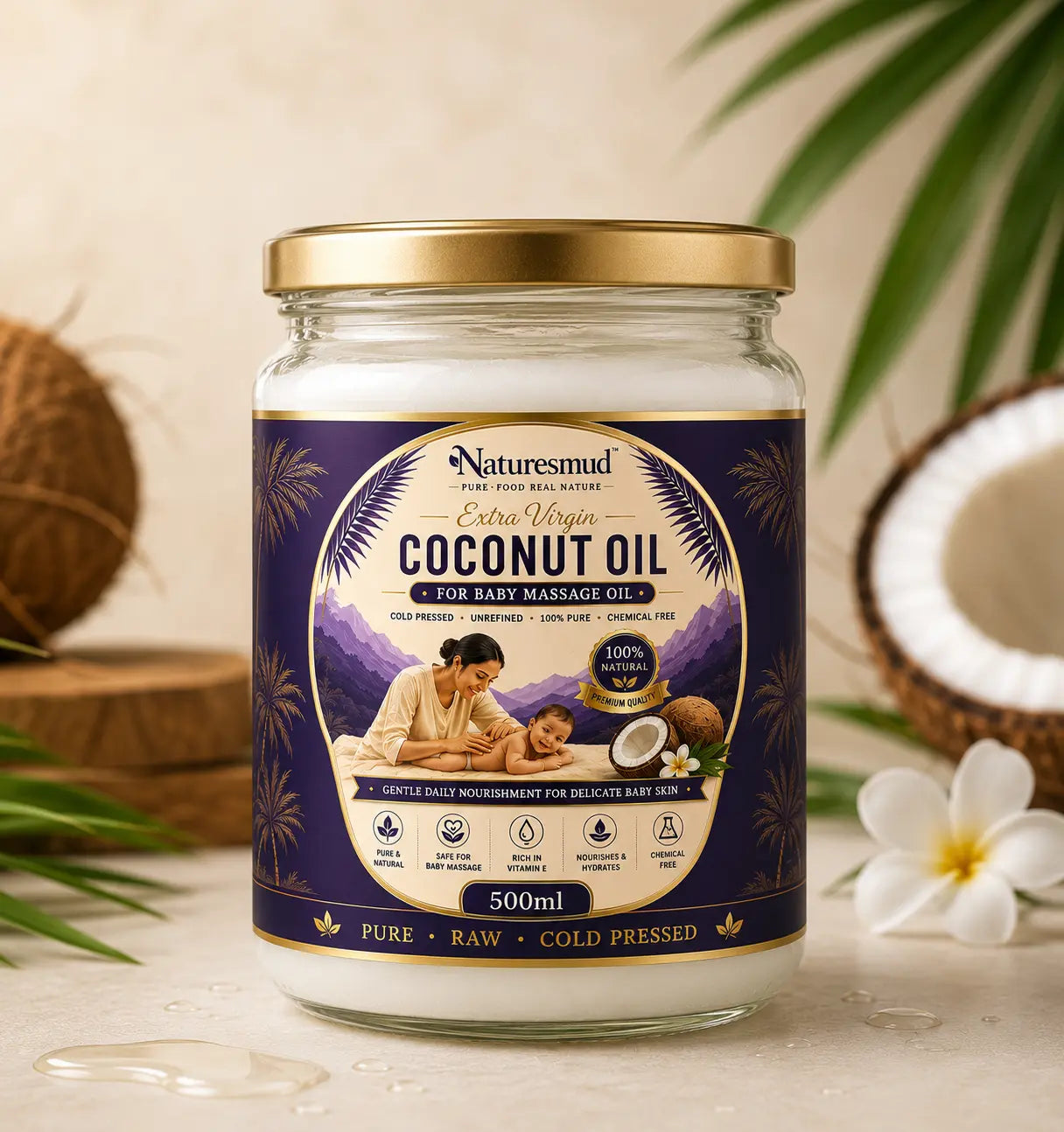 Naturesmud Extra Virgin Coconut Oil 500ml