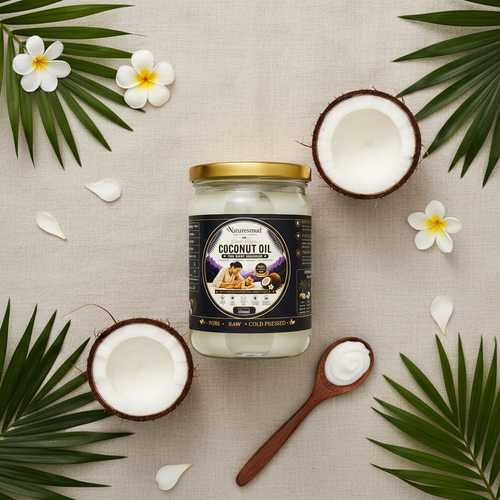 Coconut Oil - Flat Lay