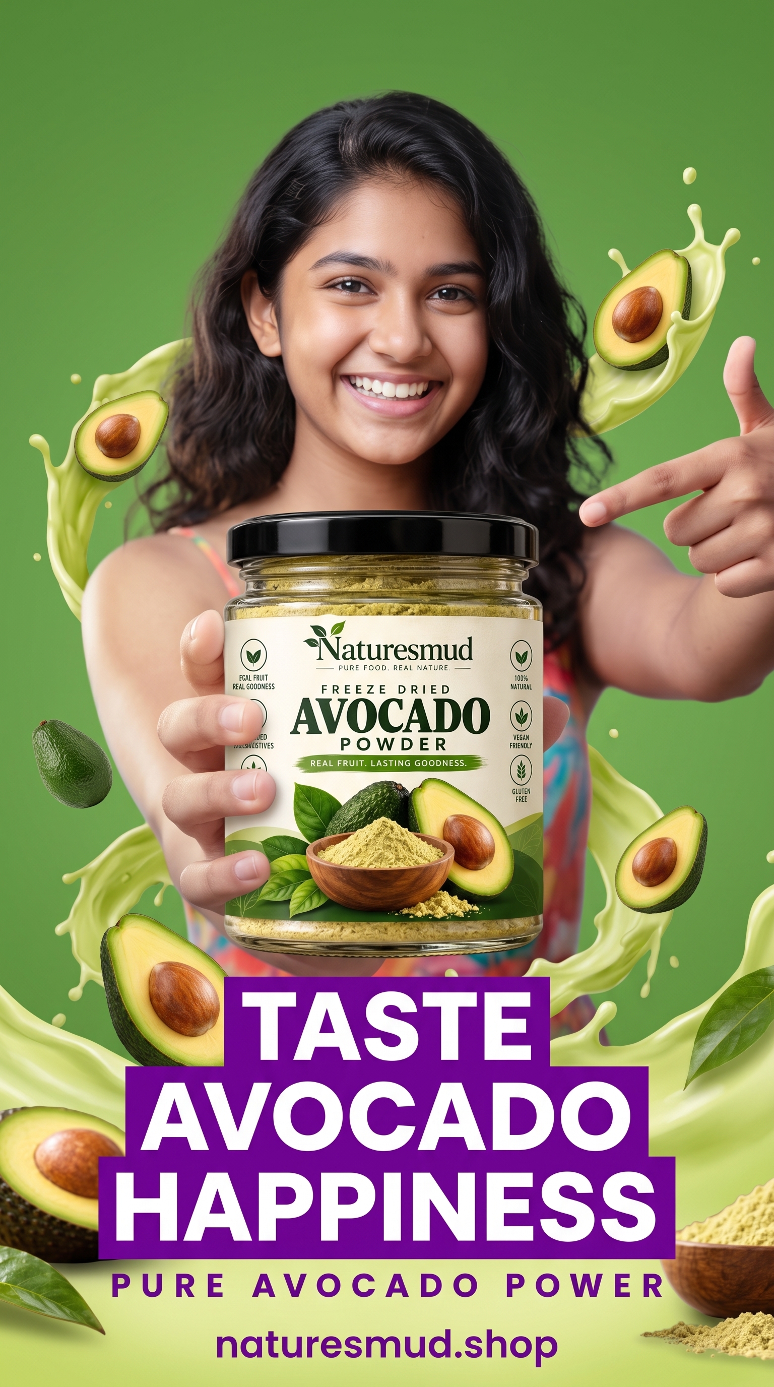 Freeze Dried Avocado Powder - Real In-Hand Jar View