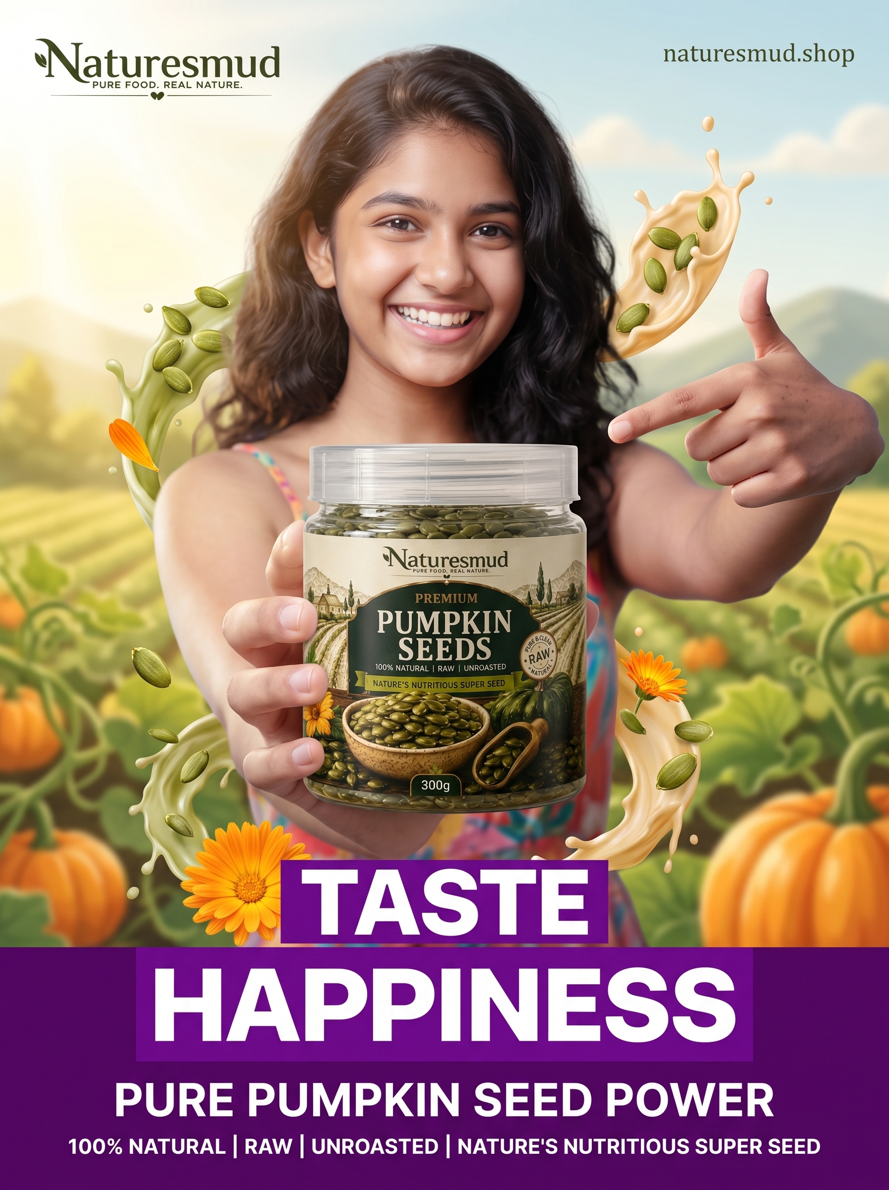 Pumpkin Seeds - Real In-Hand Jar View