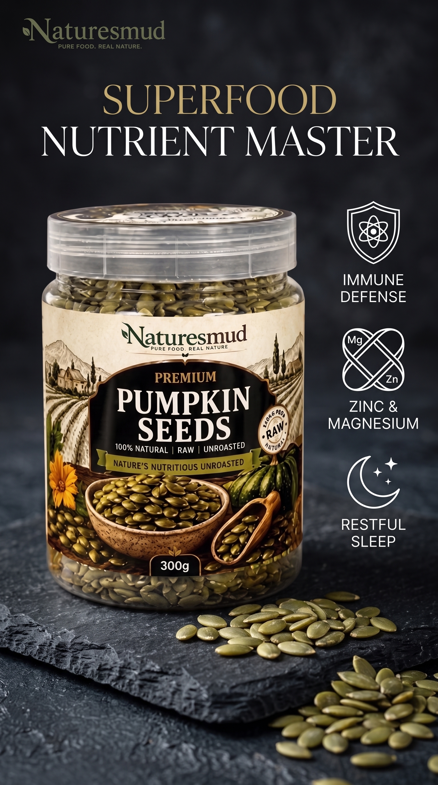 Pumpkin Seeds - Perspective View 2